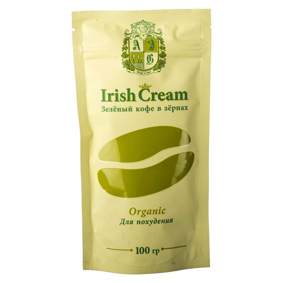 Кофе зеленый для похудения Irish Cream в зернах (100г)