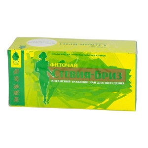 Стевия Бриз фиточай - БАД, китайский травяной чай для похудения, 20 ф/п х 3,3 г